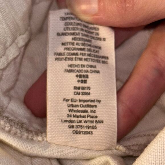 Free people cream Palmer Utility pants size Medium - Picture 12 of 12